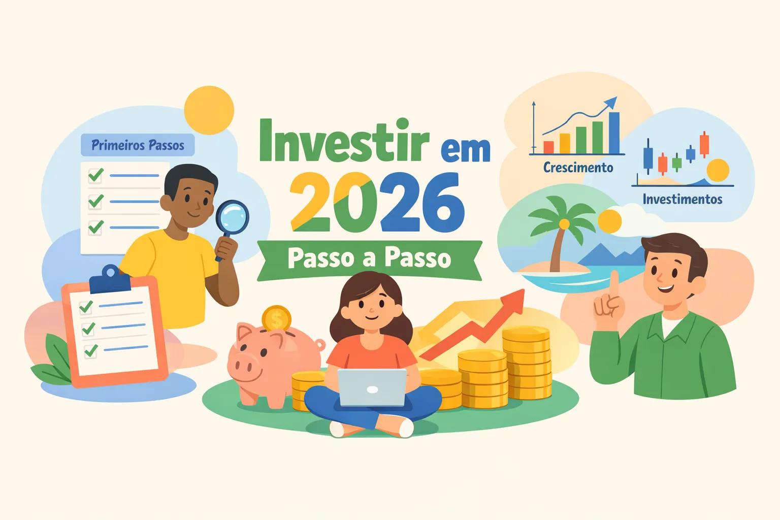 como comear a investir no brasil em 2026 passo a passo