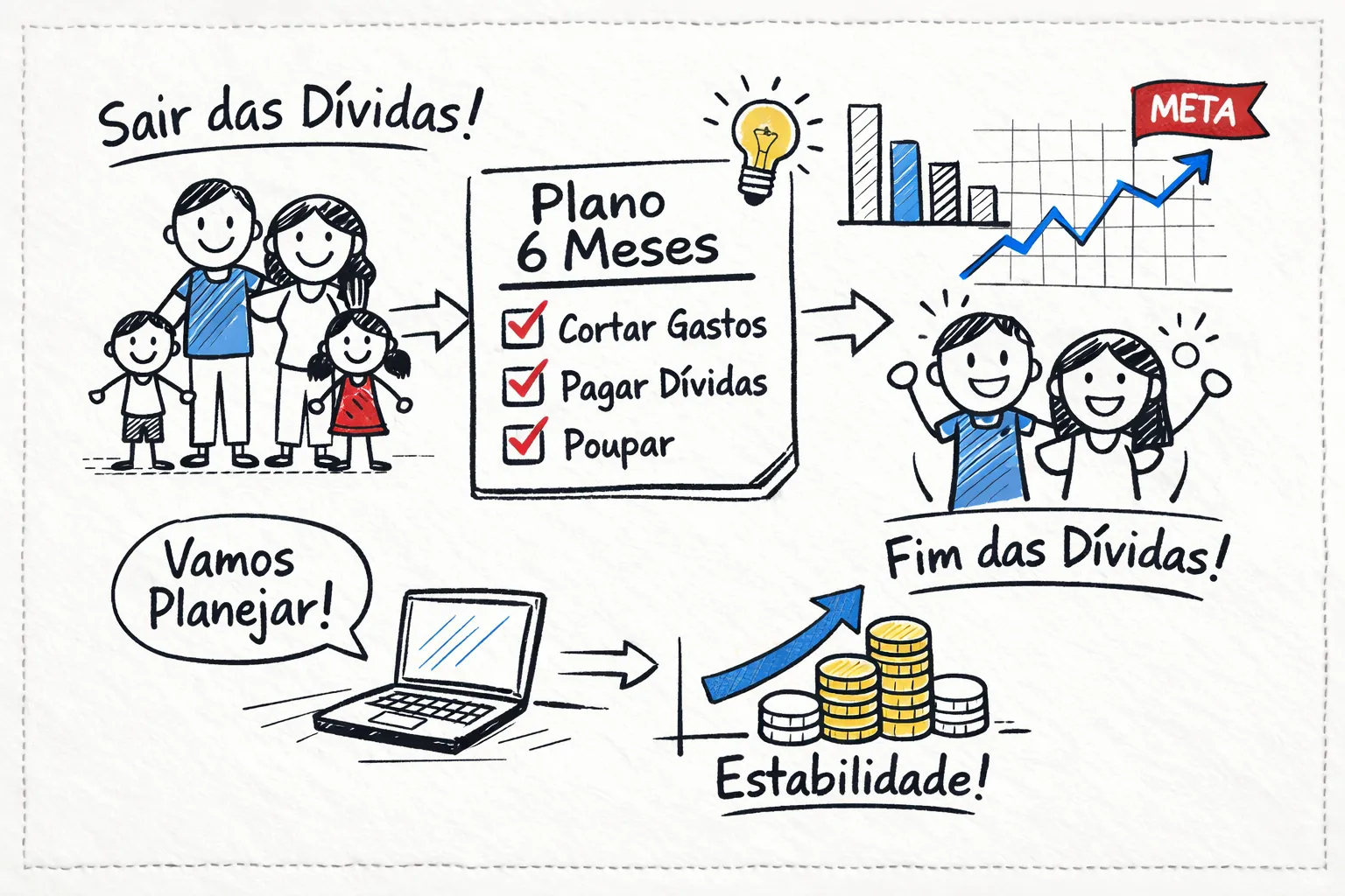 como sair das dvidas o plano de 6 meses que funciona