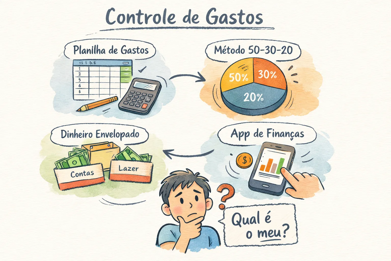 Os 4 Mtodos Para Controlar Gastos Mensais E Qual O Seu