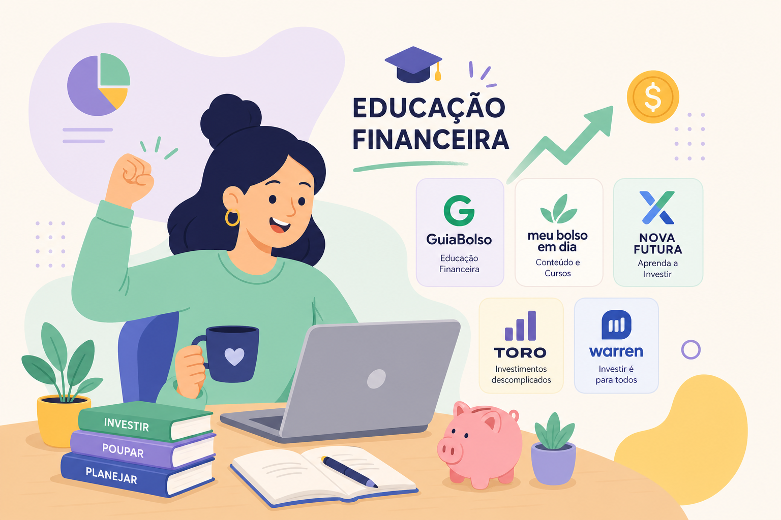 as melhores plataformas de educao financeira no brasil