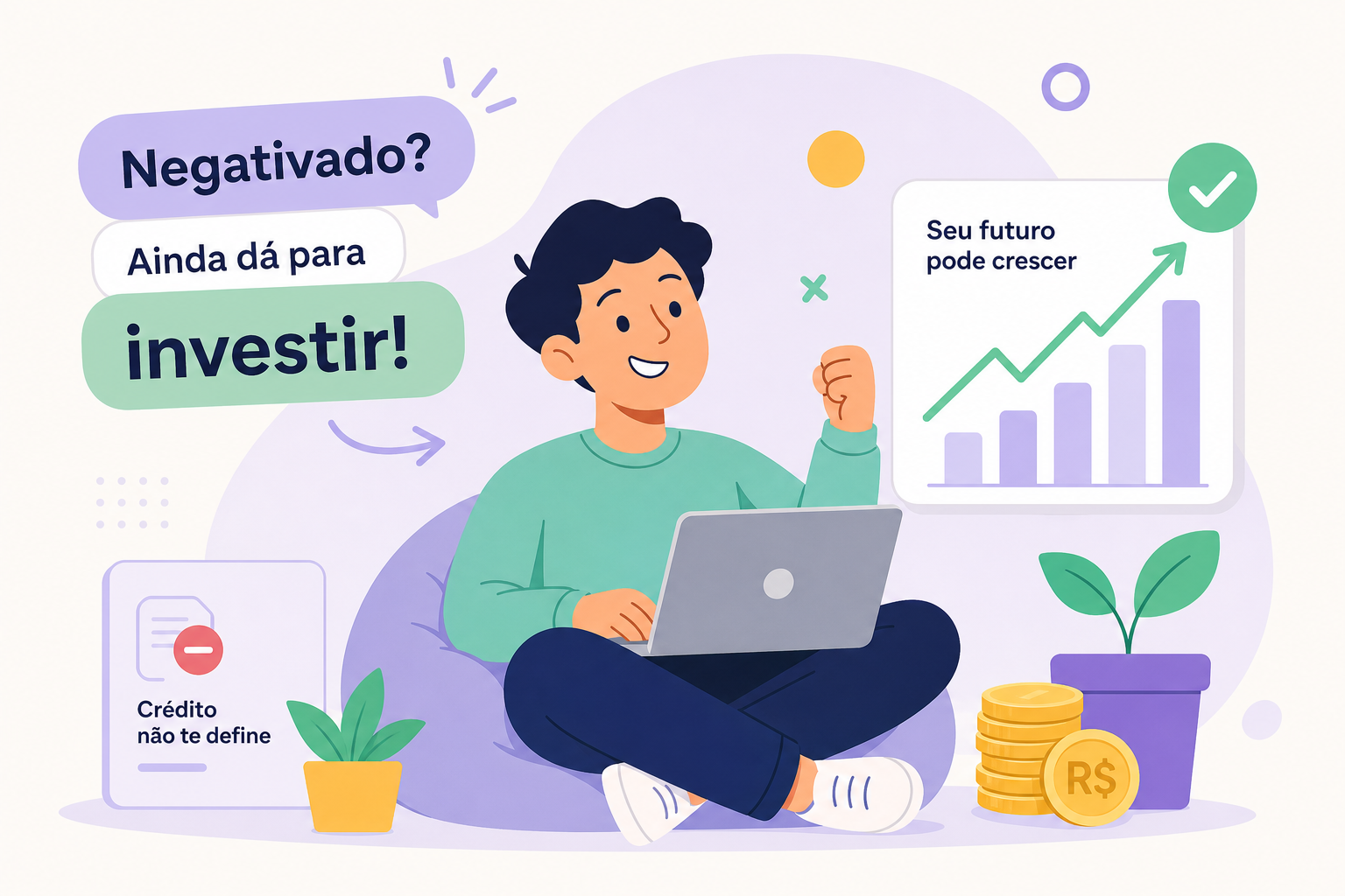 pessoa negativada pode investir dinheiro saiba como 1778693539186
