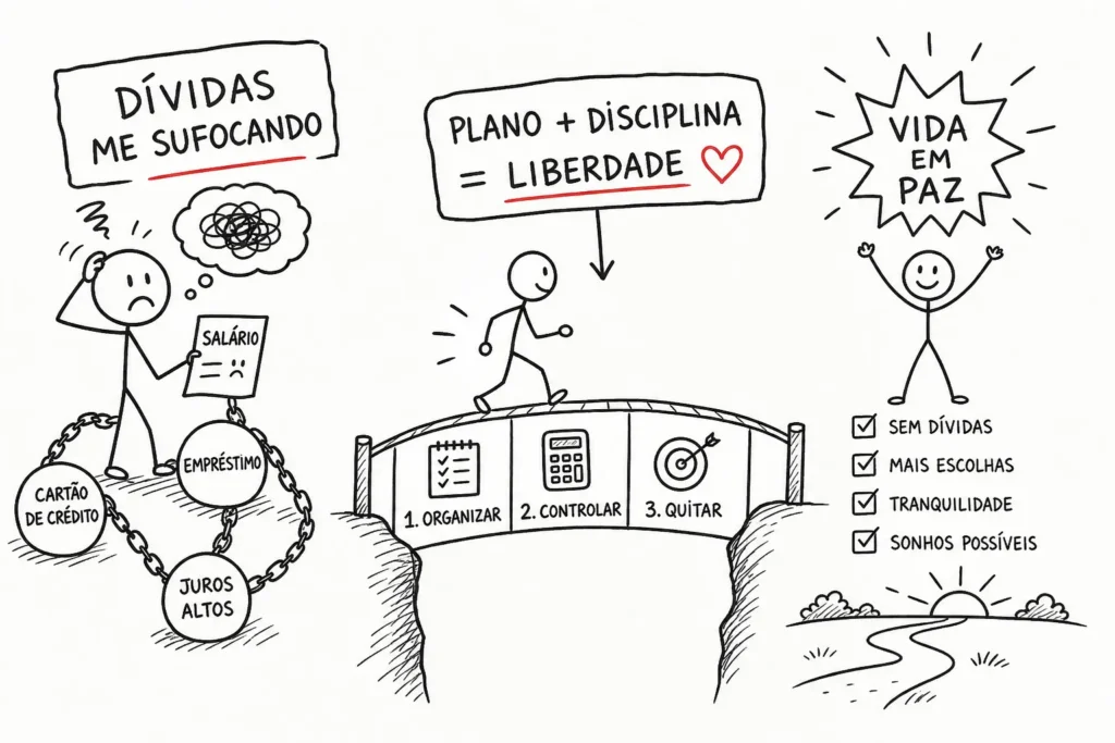 Como Sair das Dívidas Quando Não Sobra Nada no Salário