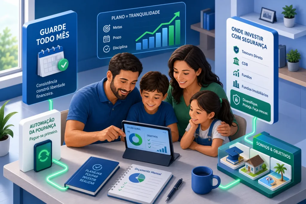 Guardar dinheiro todo mês: estratégias e onde investir